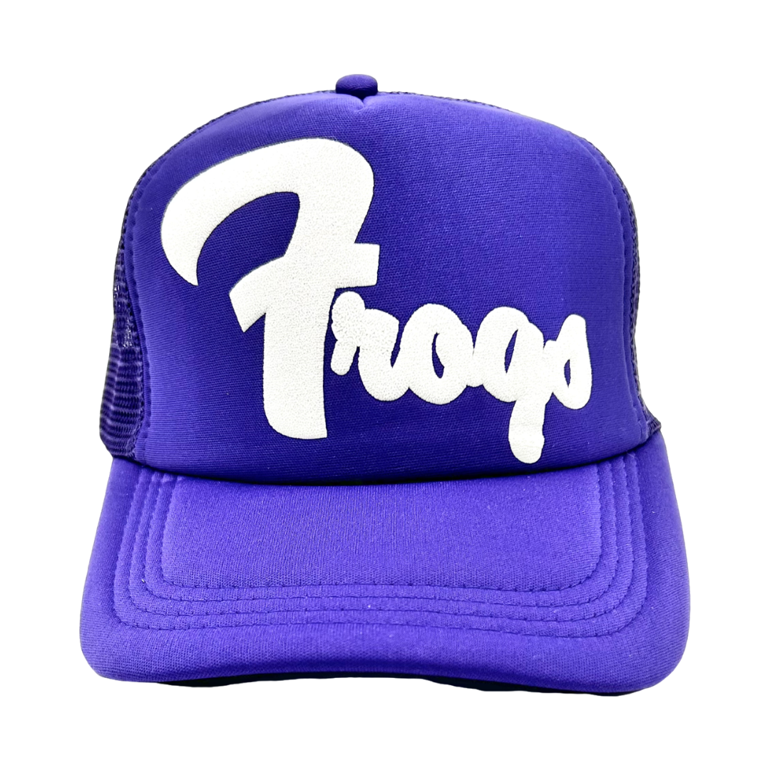 TCU Puff Vinyl Frogs Trucker Hat