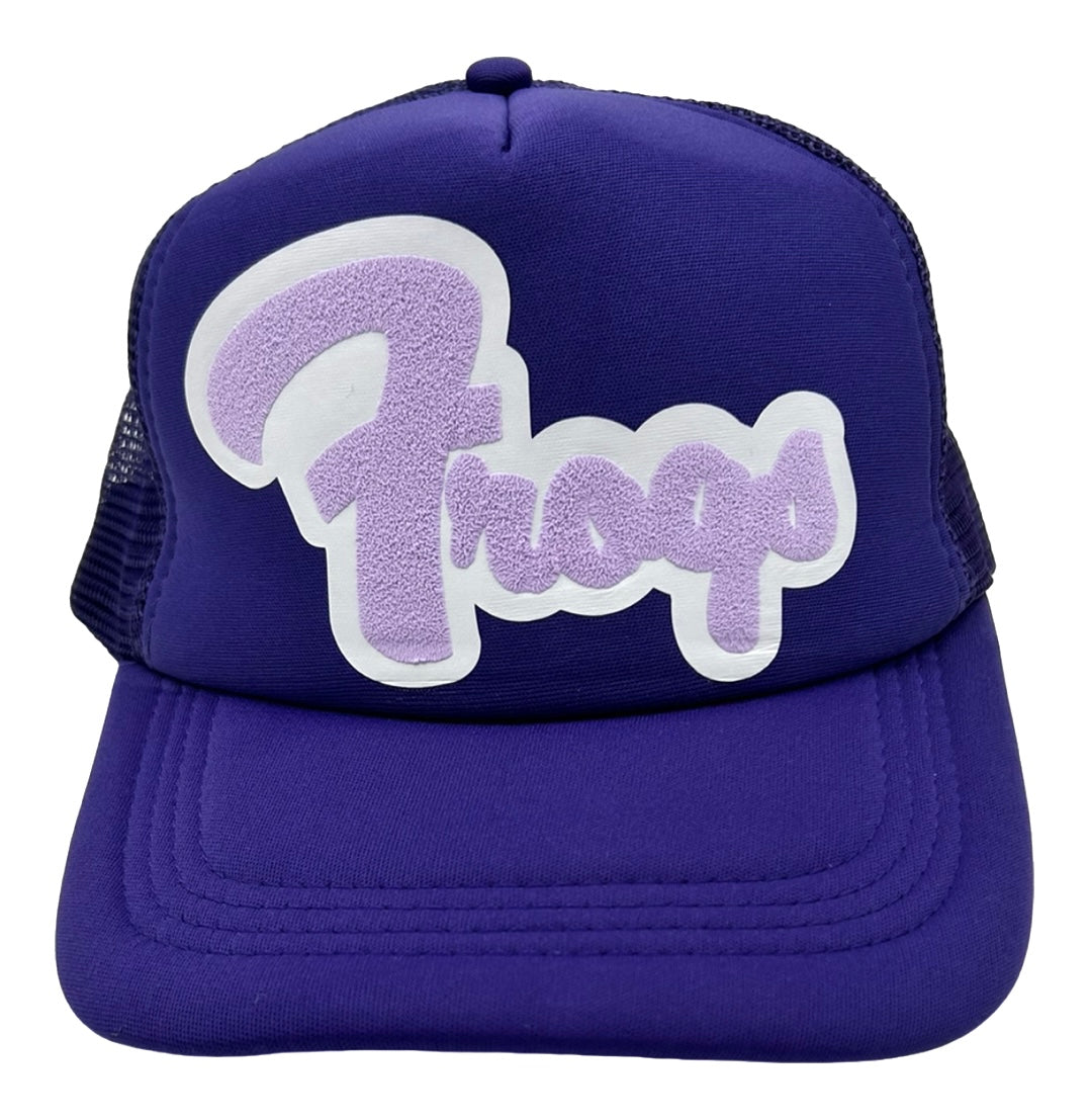TCU Puff Vinyl Double Layer Frogs Trucker Hat