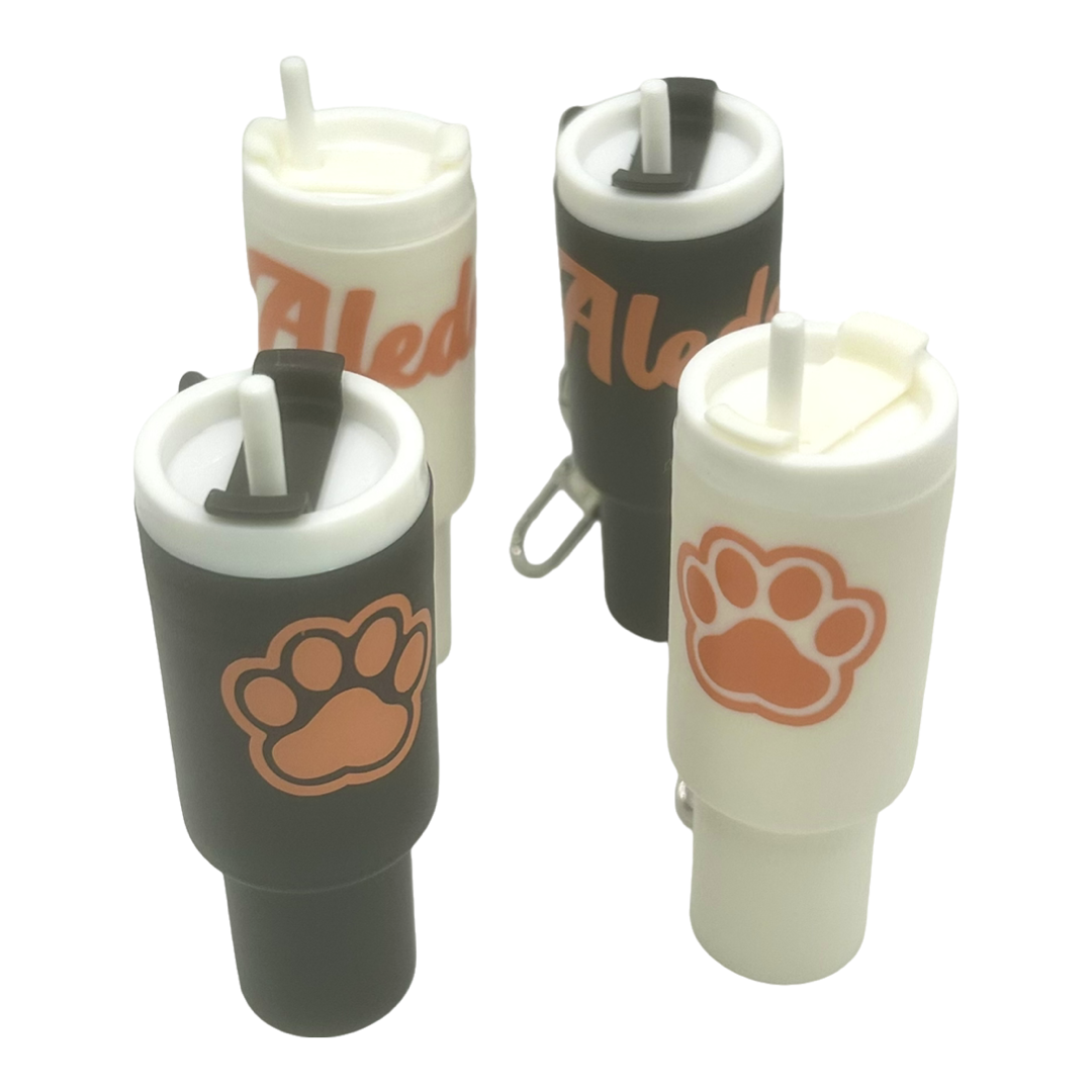 Aledo Tumbler Cup Keychain Chapstick Holder