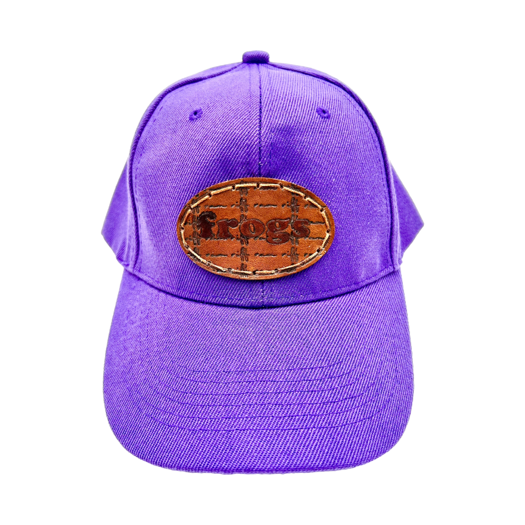 Frogs Leather Patch Hat- Purple Classic Hat