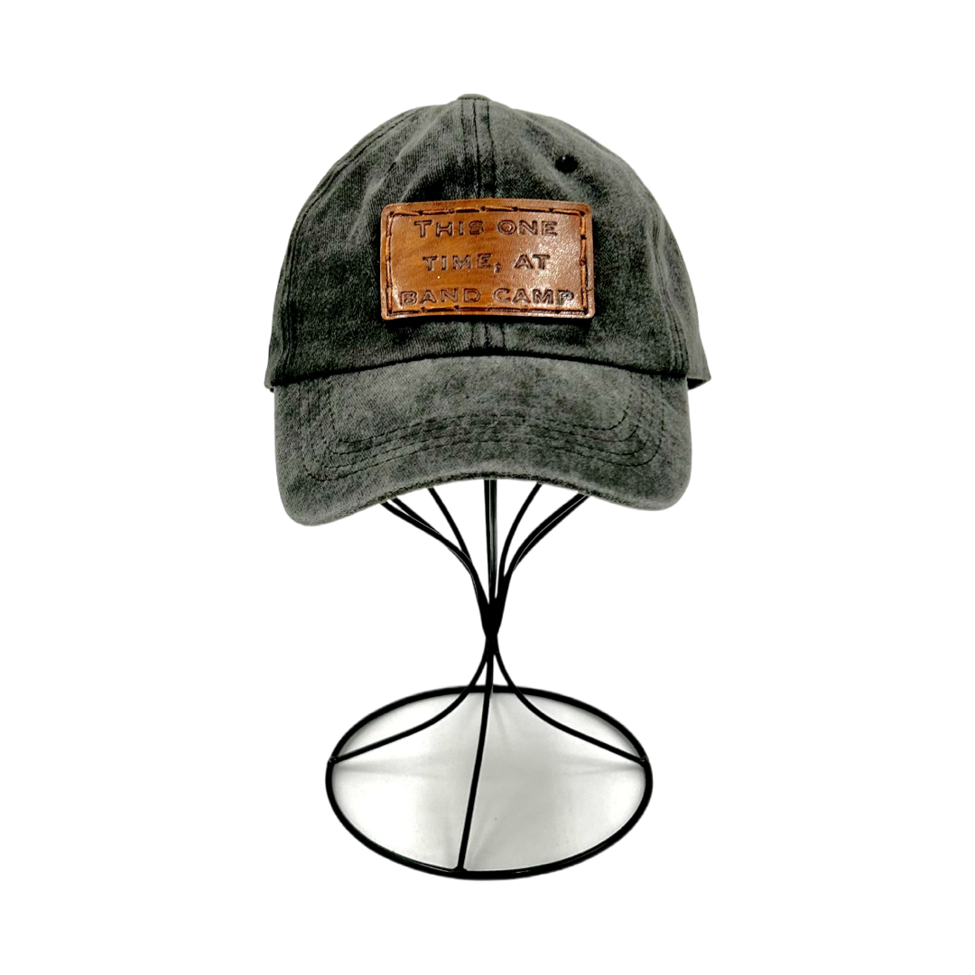 GenX American Pie Leather Patch Hat- Black Dad Hat