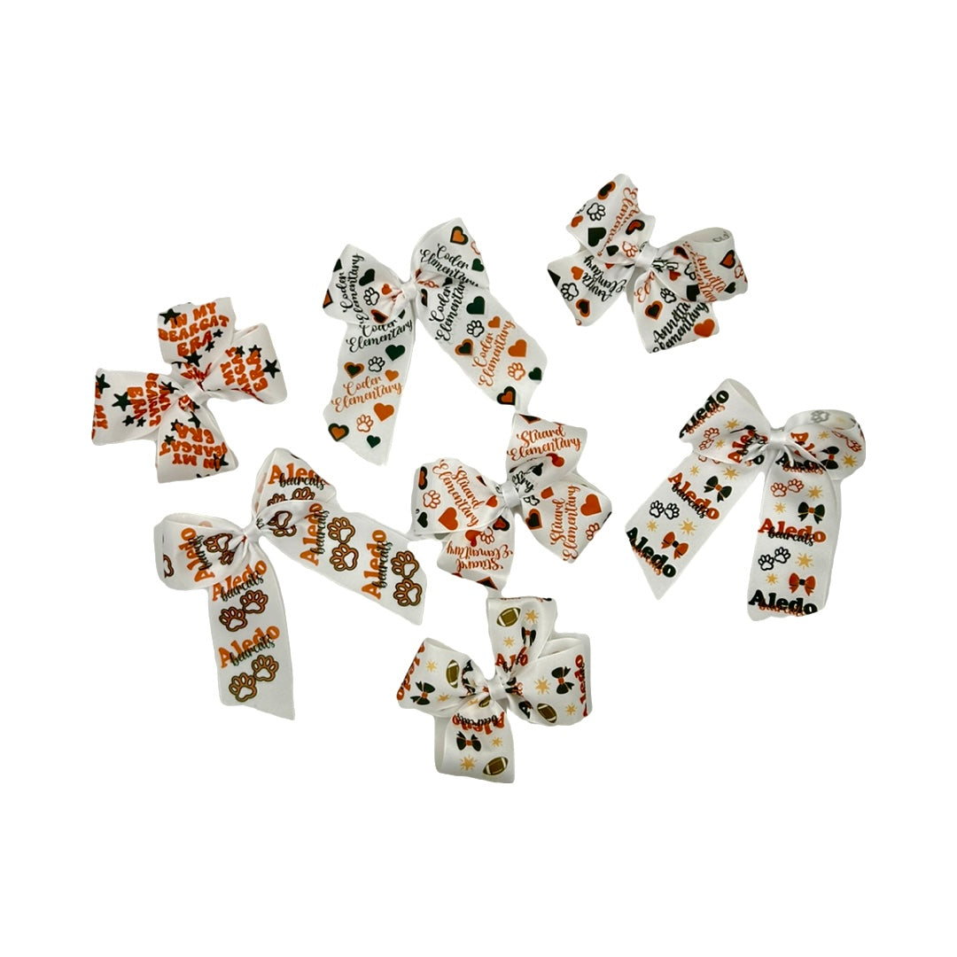 Aledo School Spirit Hair Bow