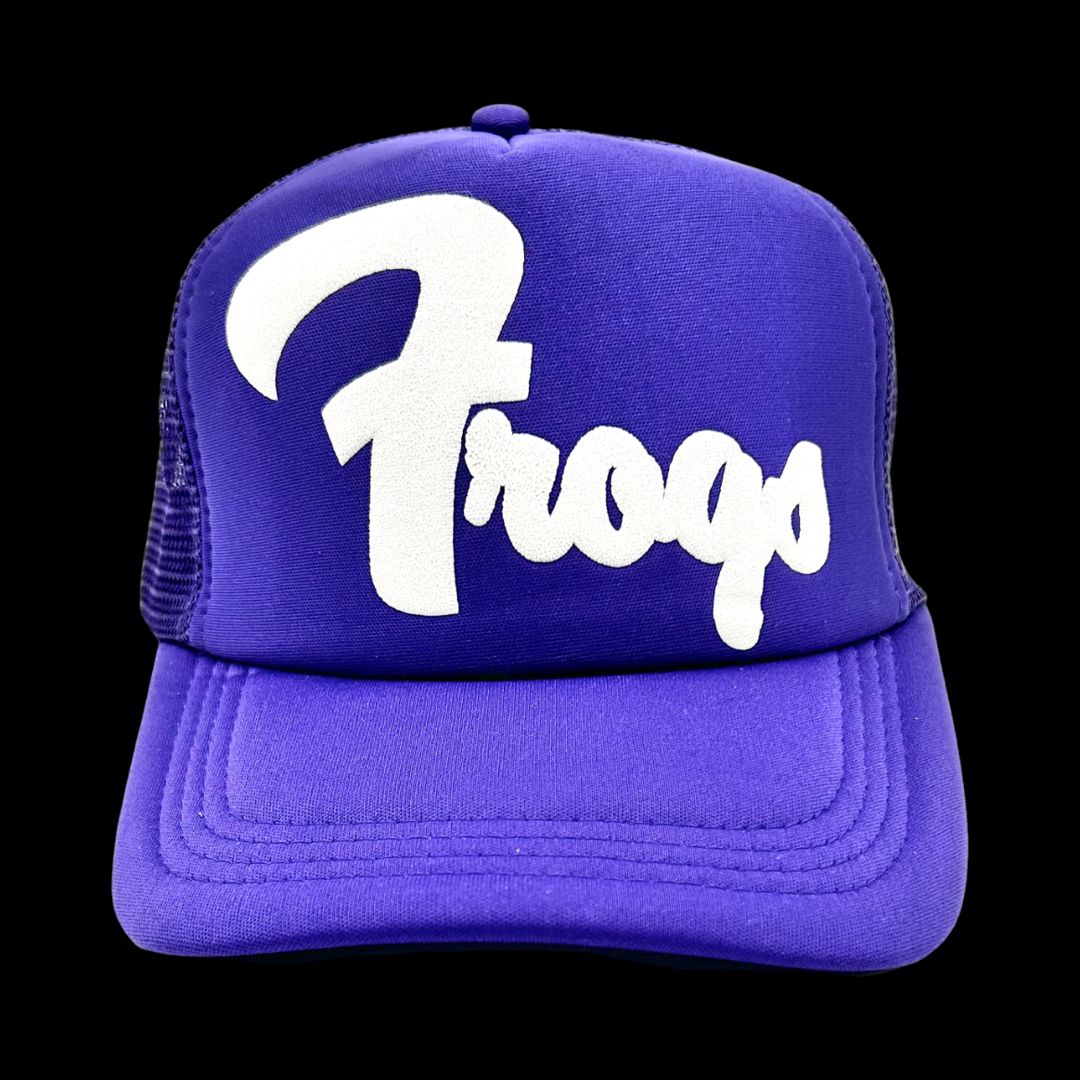 TCU Puff Vinyl Frogs Trucker Hat