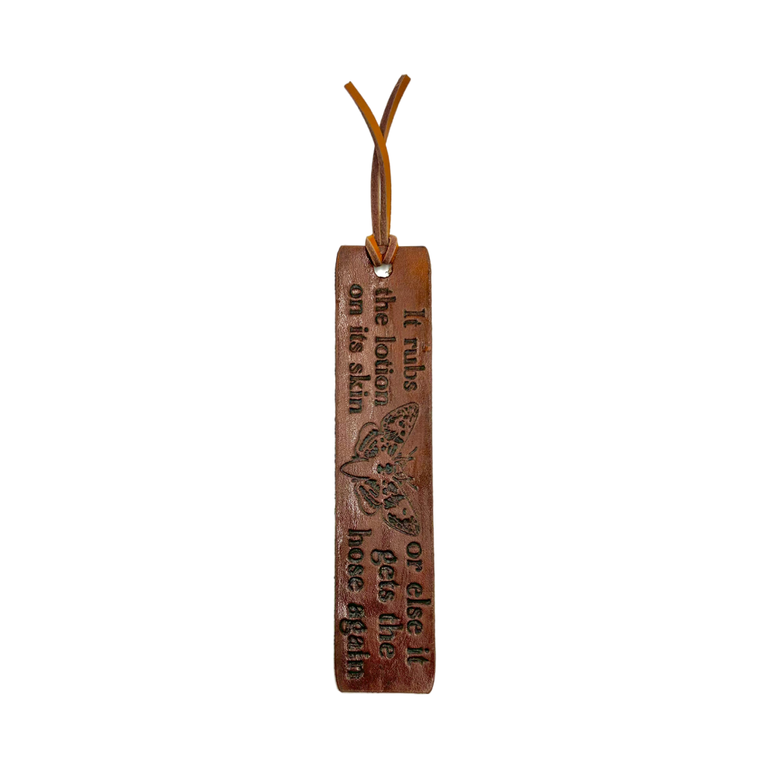 Genuine Leather Bookmark- Gen X Silence of the Lambs Quote