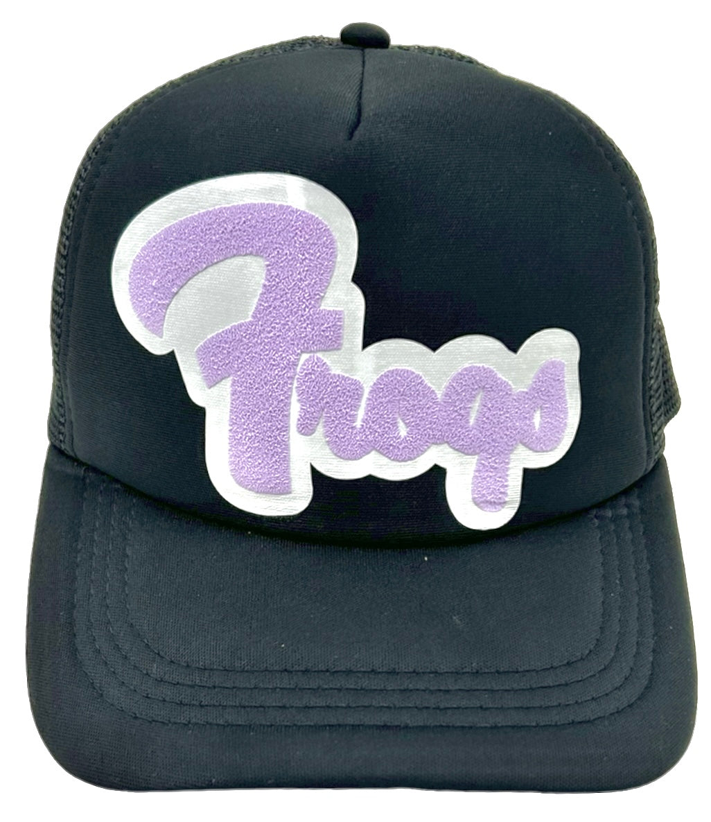 TCU Puff Vinyl Double Layer Frogs Trucker Hat