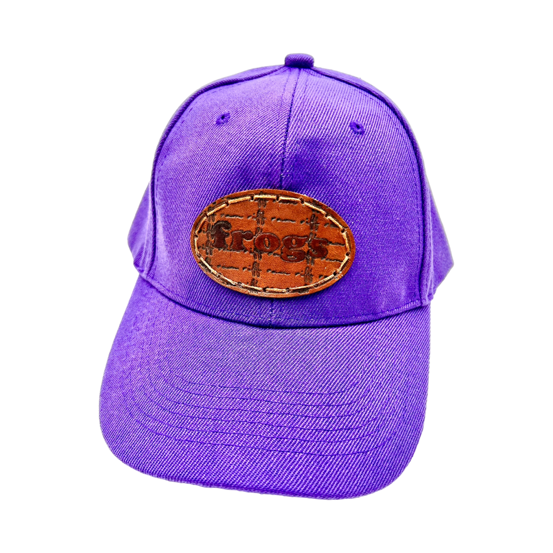 Frogs Leather Patch Hat- Purple Classic Hat
