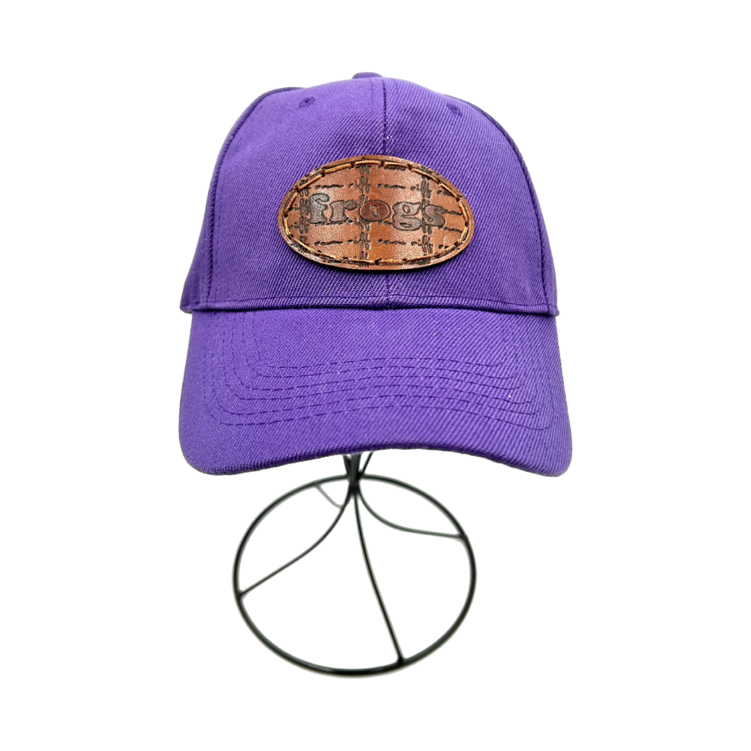 Frogs Leather Patch Hat- Purple Classic Hat