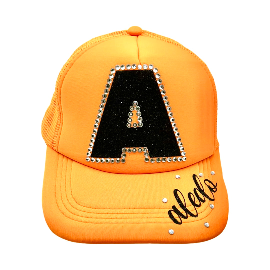 Aledo Rhinestone and Puff Vinyl Trucker Hat