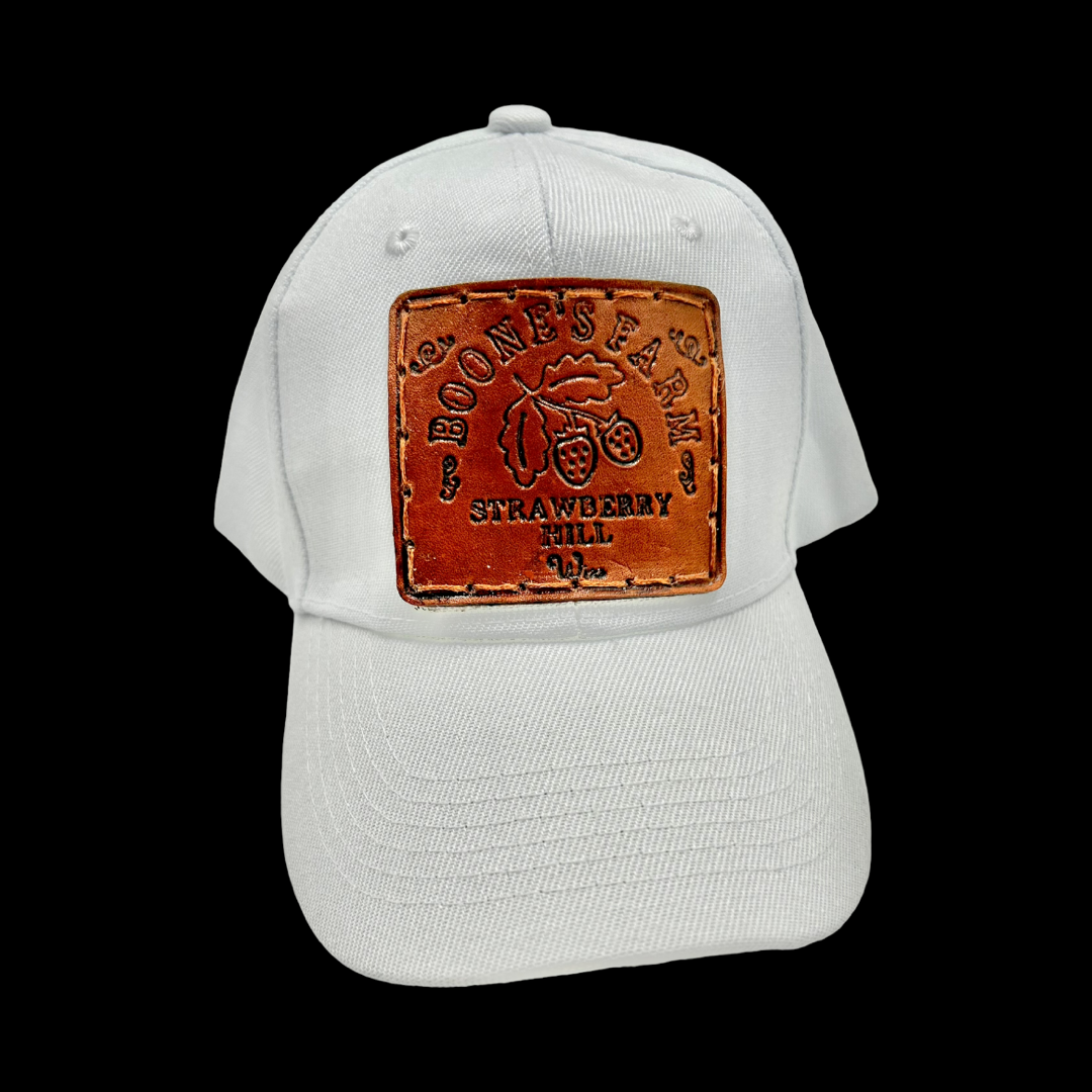 GenX Boones Farm Leather Patch Hat- White Classic Hat