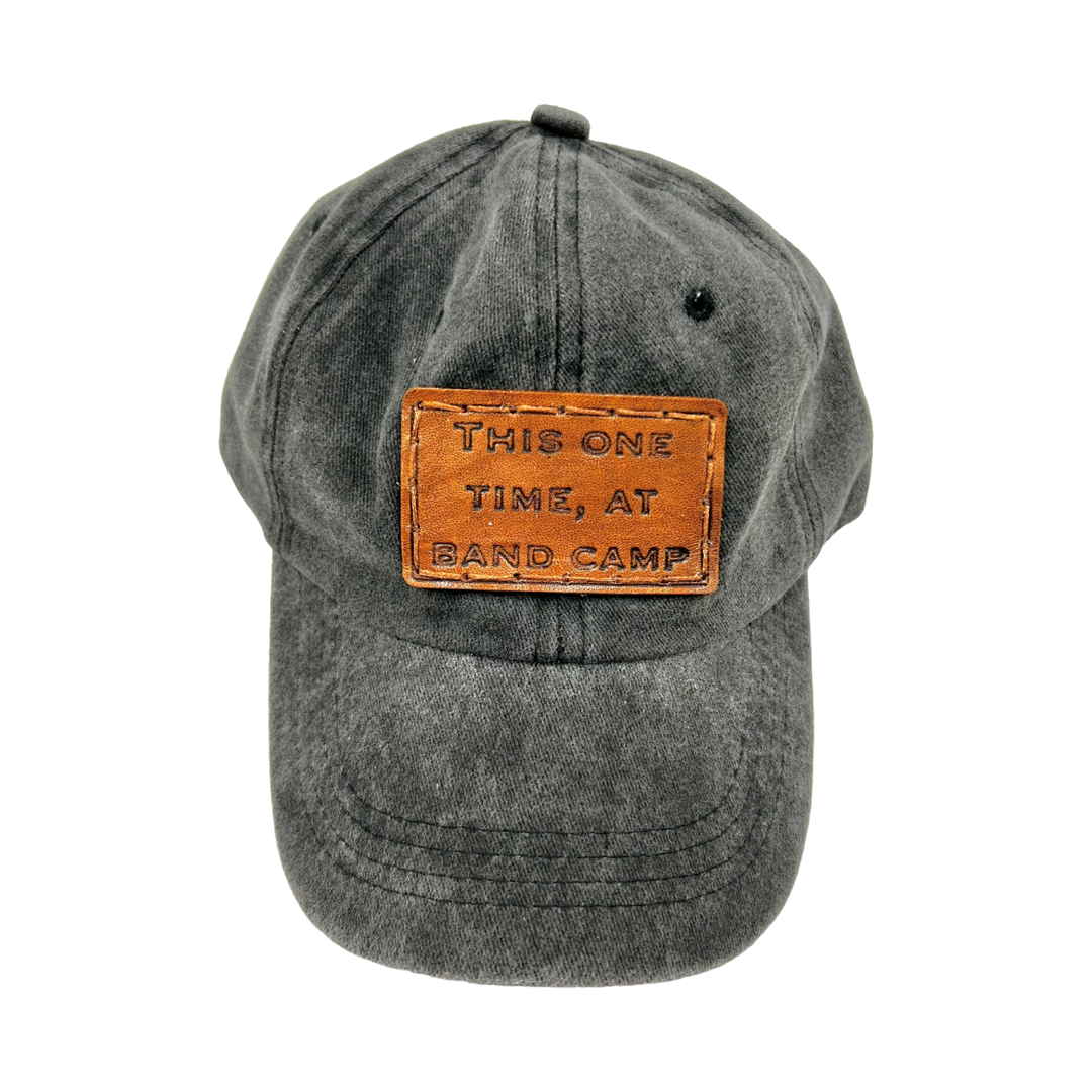 GenX American Pie Leather Patch Hat- Black Dad Hat