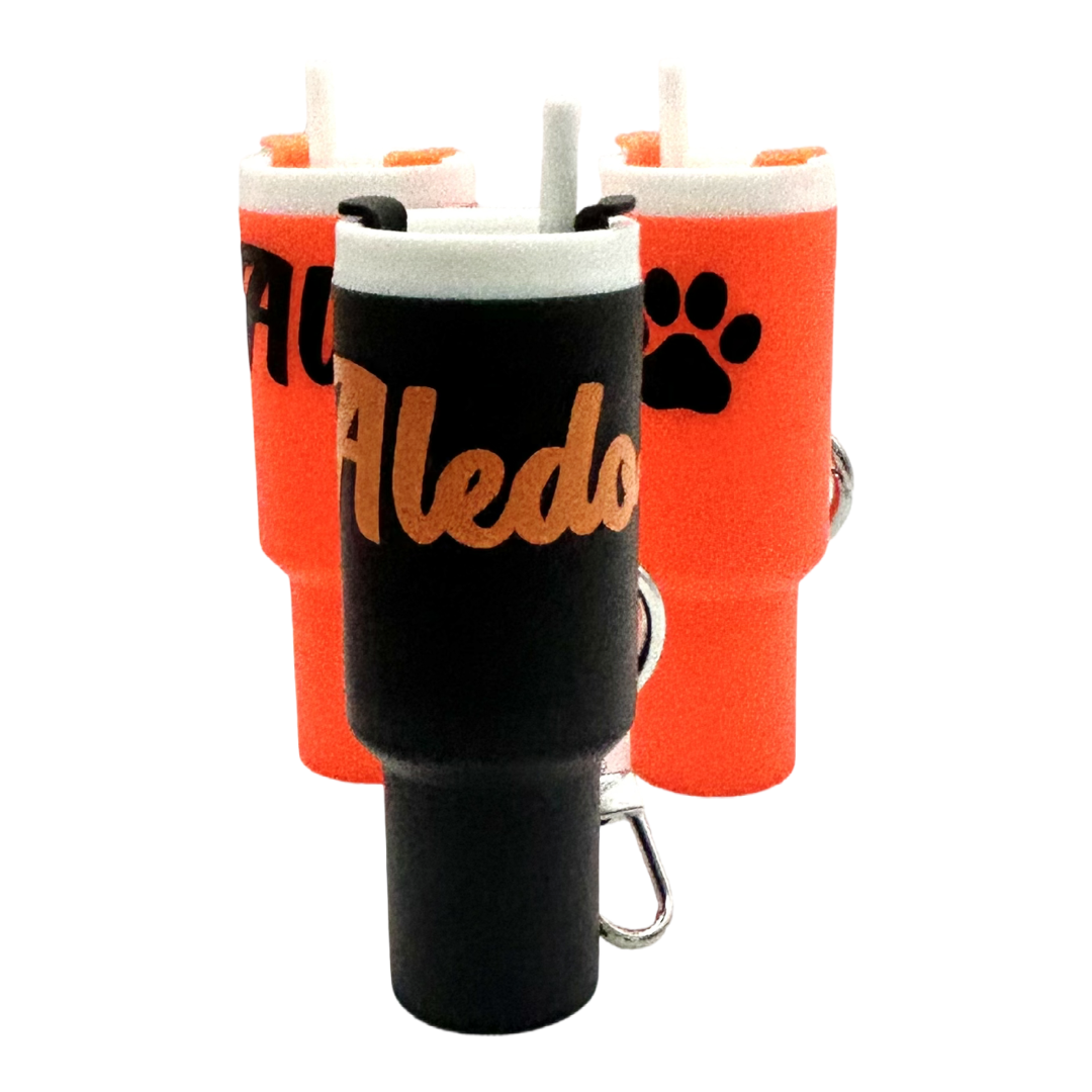 Aledo Tumbler Cup Keychain Chapstick Holder