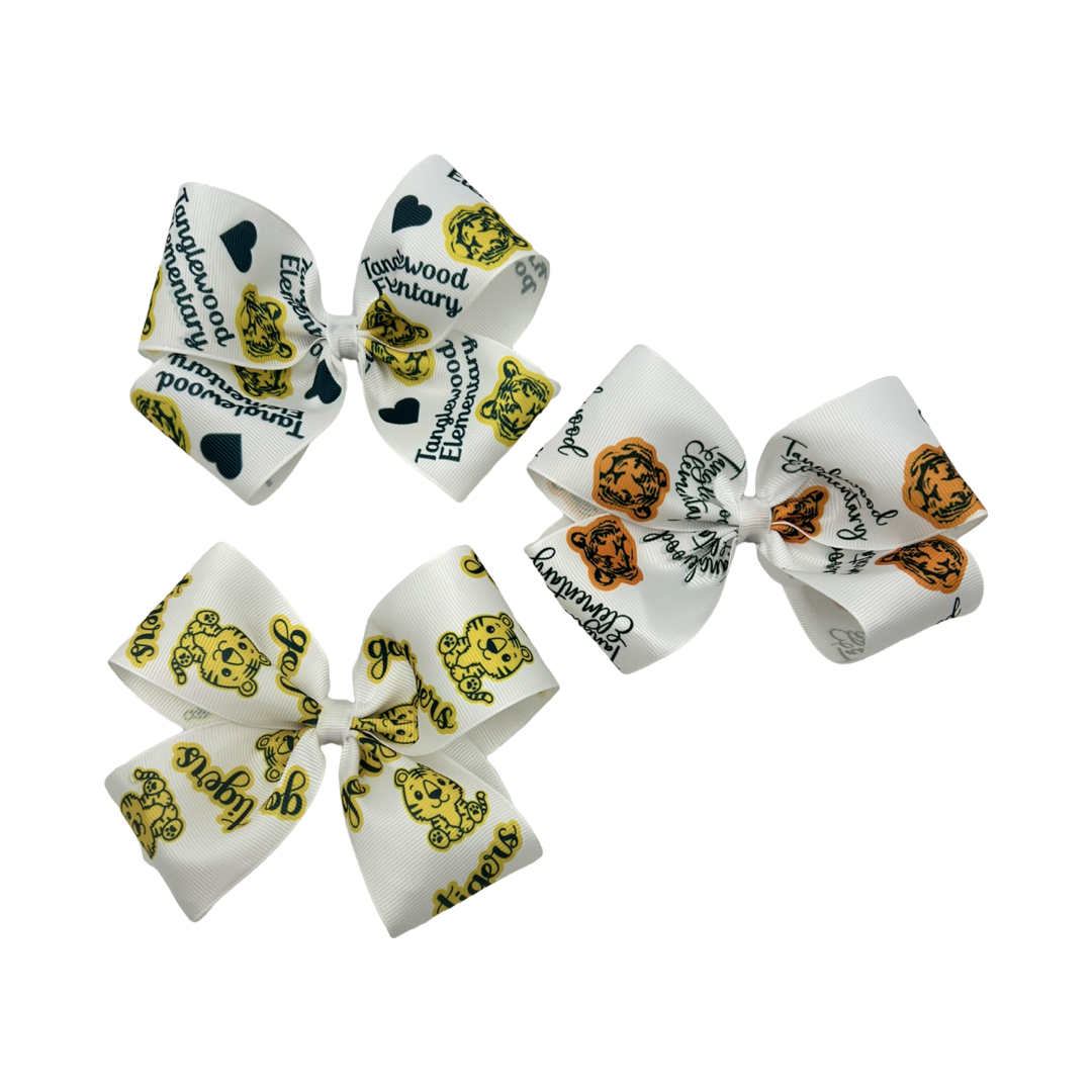 Tanglewood Medium White Baby Tiger Bow