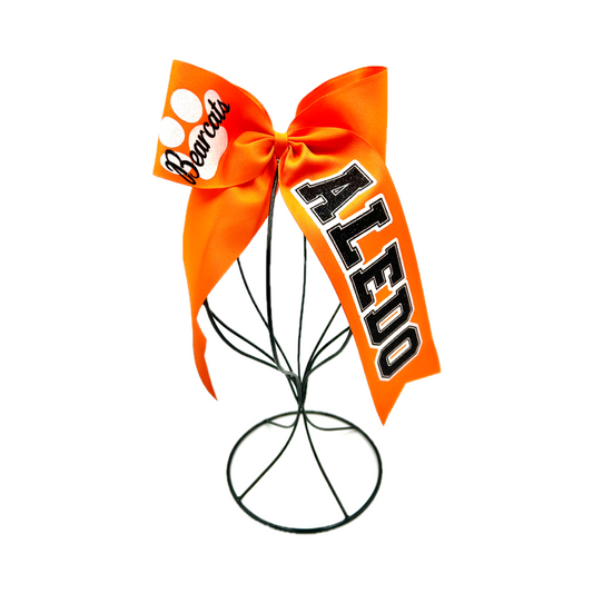 Aledo Large College Style Cheer Bow