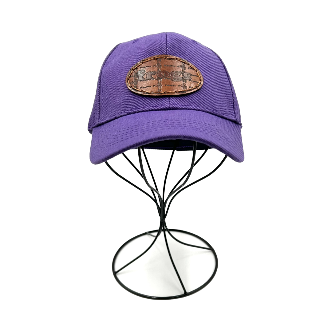 Frogs Leather Patch Hat- Purple Classic Hat