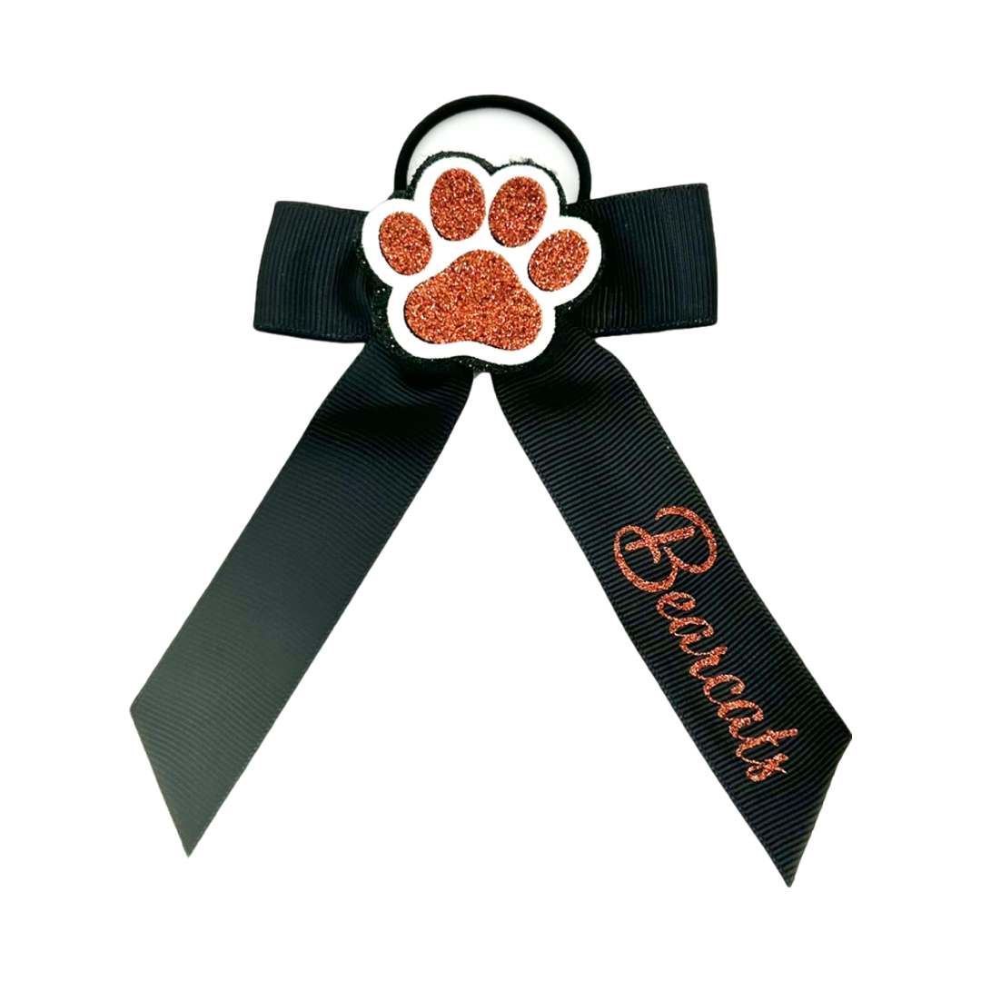 Aledo College Style Black Mini Bow