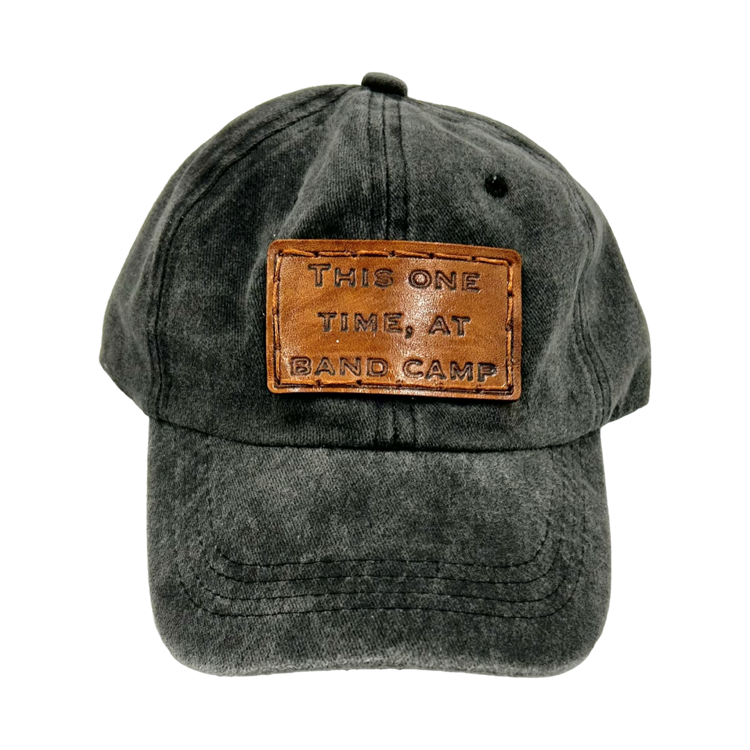 GenX American Pie Leather Patch Hat- Black Dad Hat