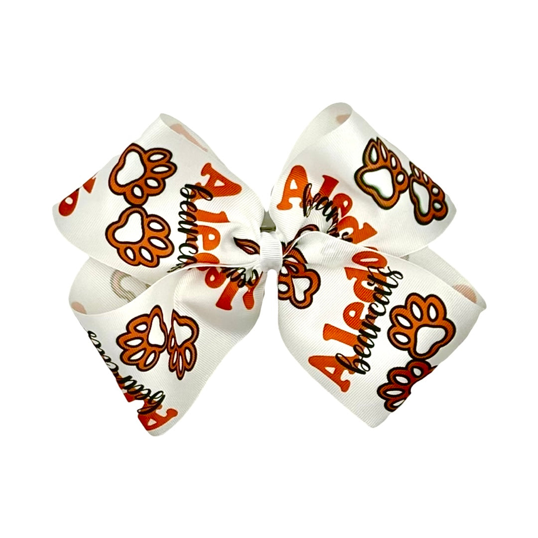 Aledo School Spirit Hair Bow