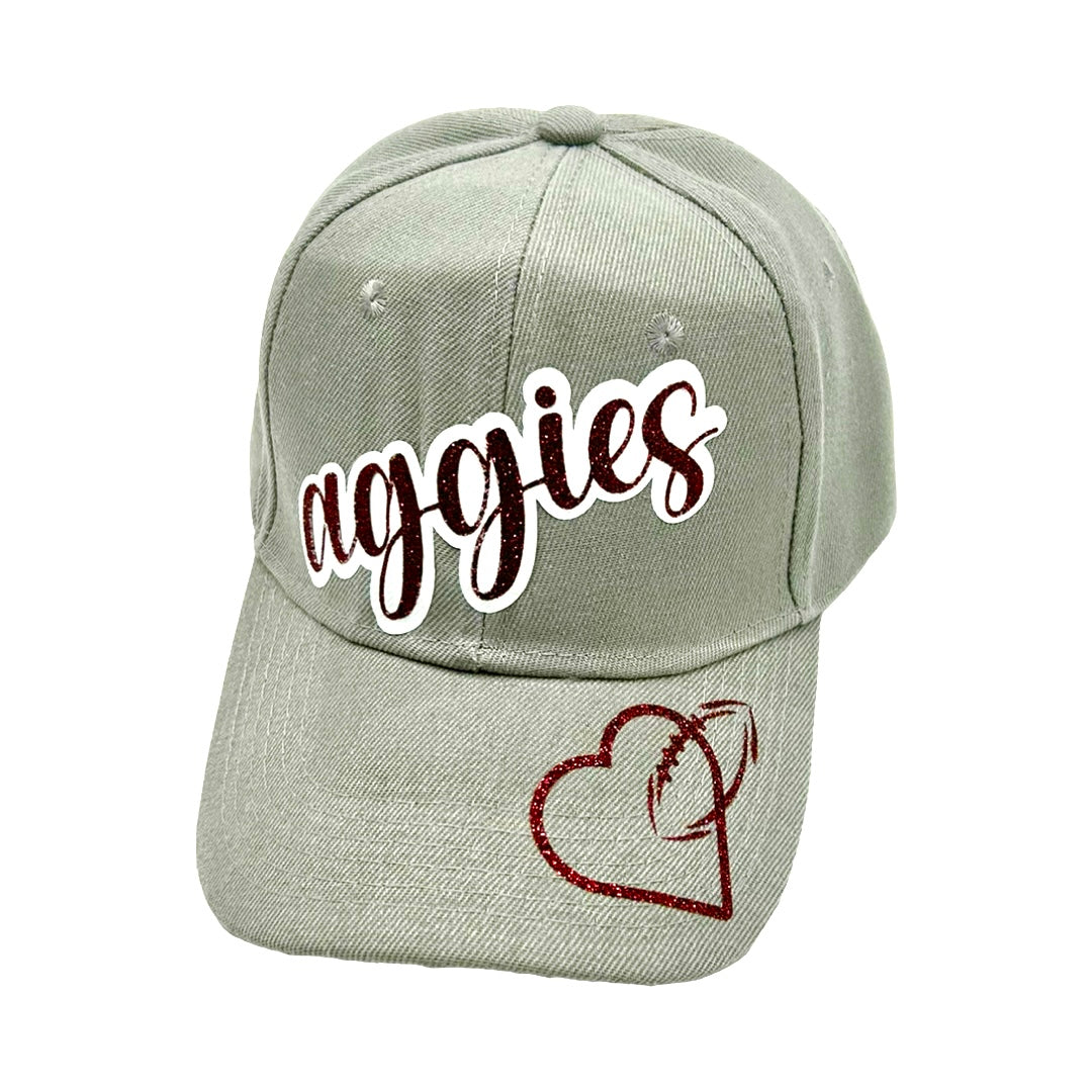Aggie Glitter Vinyl Hat