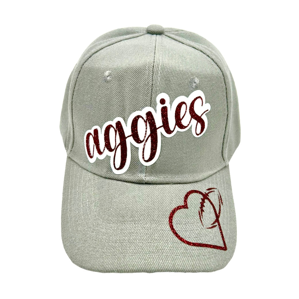 Aggie Glitter Vinyl Hat